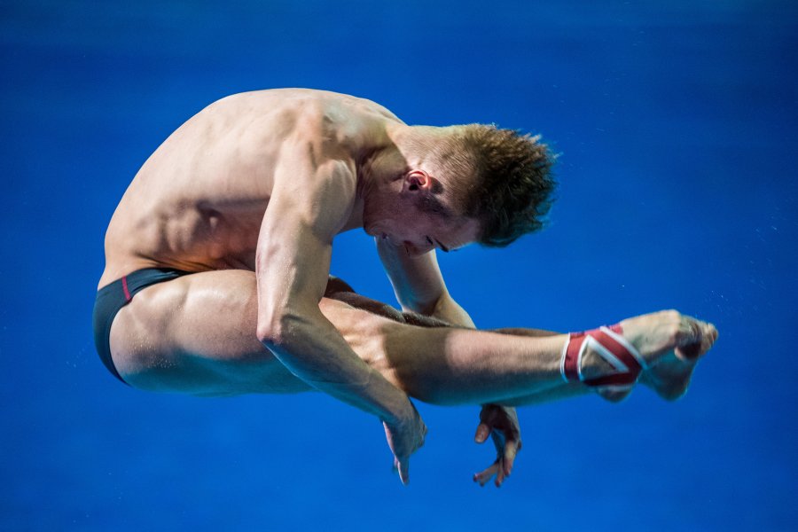 Gold for Laugher in the 1m Springboard