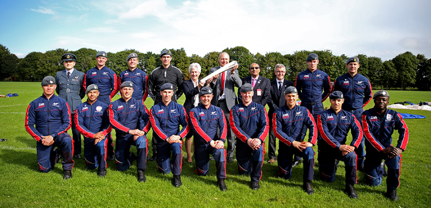 Queen’s Baton Relay arrives in England in spectacular style 